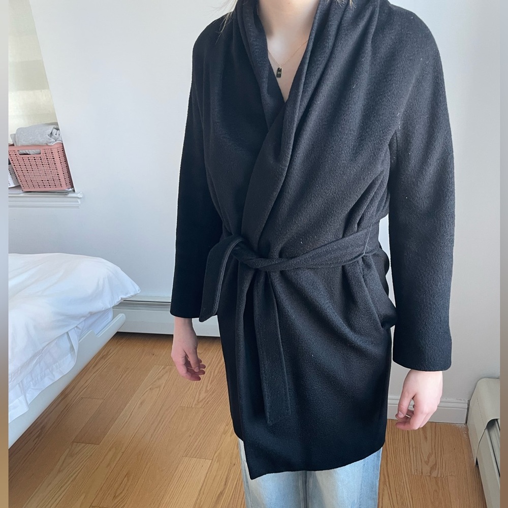 Vintage Max Mara Wool Coat - Black - Size Small